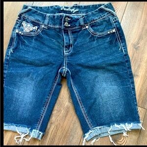 Amethyst Blue Denim Shorts